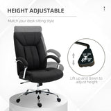 English Elm Vinsetto High Back Home Office Chair, Computer Desk Chair With Lumbar Back Support and Adjustable Height, Black