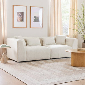 English Elm Jefferson Biscuit Tufted Chenille Sofa with Tuxedo Arms for Modern Living Rooms B183S00224