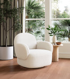 Pilka Swivel Chair White 110280 Zuo Modern