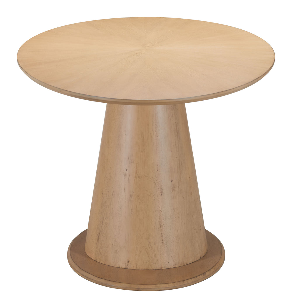 Zuo Modern Disque Dining Table Natural - Stylish Rubberwood Design For Modern Dining Spaces & Special Occasions Natural Rubberwood 110507-zuo-modern