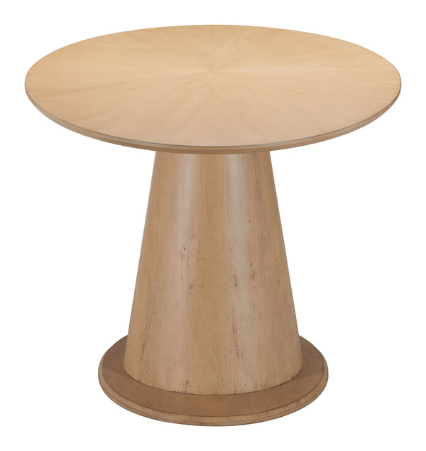 Zuo Modern Disque Dining Table Natural - Stylish Rubberwood Design For Modern Dining Spaces & Special Occasions Natural Rubberwood 110507-zuo-modern