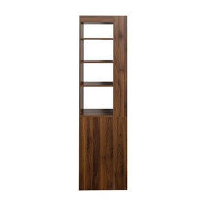 English Elm 70.87" H Modern Wooden Tall Storage Cabinet With 4 Display Shelves, 3 Drawers For Home & Office W331P281203