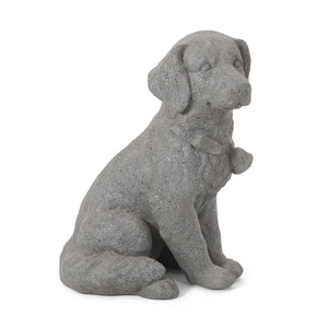 English Elm Christopher Knight Home® - MGO Puppy Garden Statue Stone Gray – Durable Cast Stone Magnesium Oxide, Weatherproof 15.25"H Charm 70877.00
