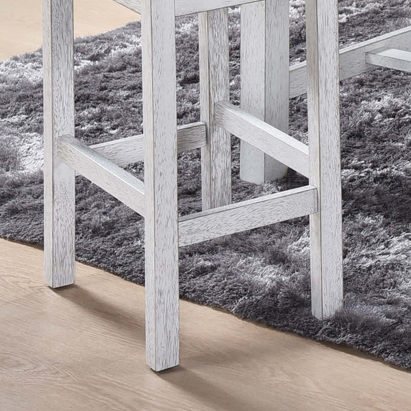 English Elm [3-Piece] Stylish Counter Height Dining Set With Built-In Storage, Cushioned Stools, Space-Saving Charm W2537P211110-GIGA