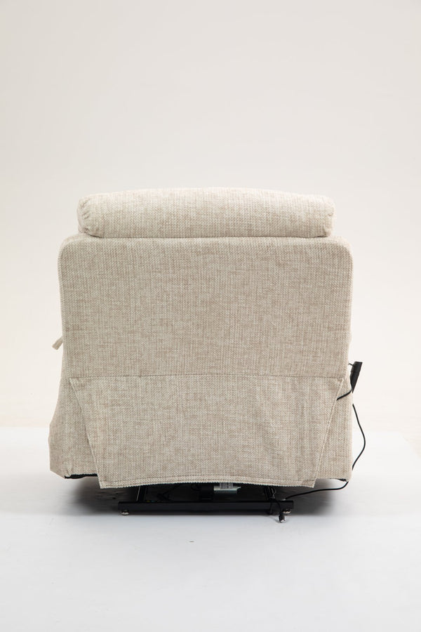 English Elm Old Oversized Electric Lift Chair With Dual Motors, Heating, Massage, And 180° Recline For Comfort W547S00053