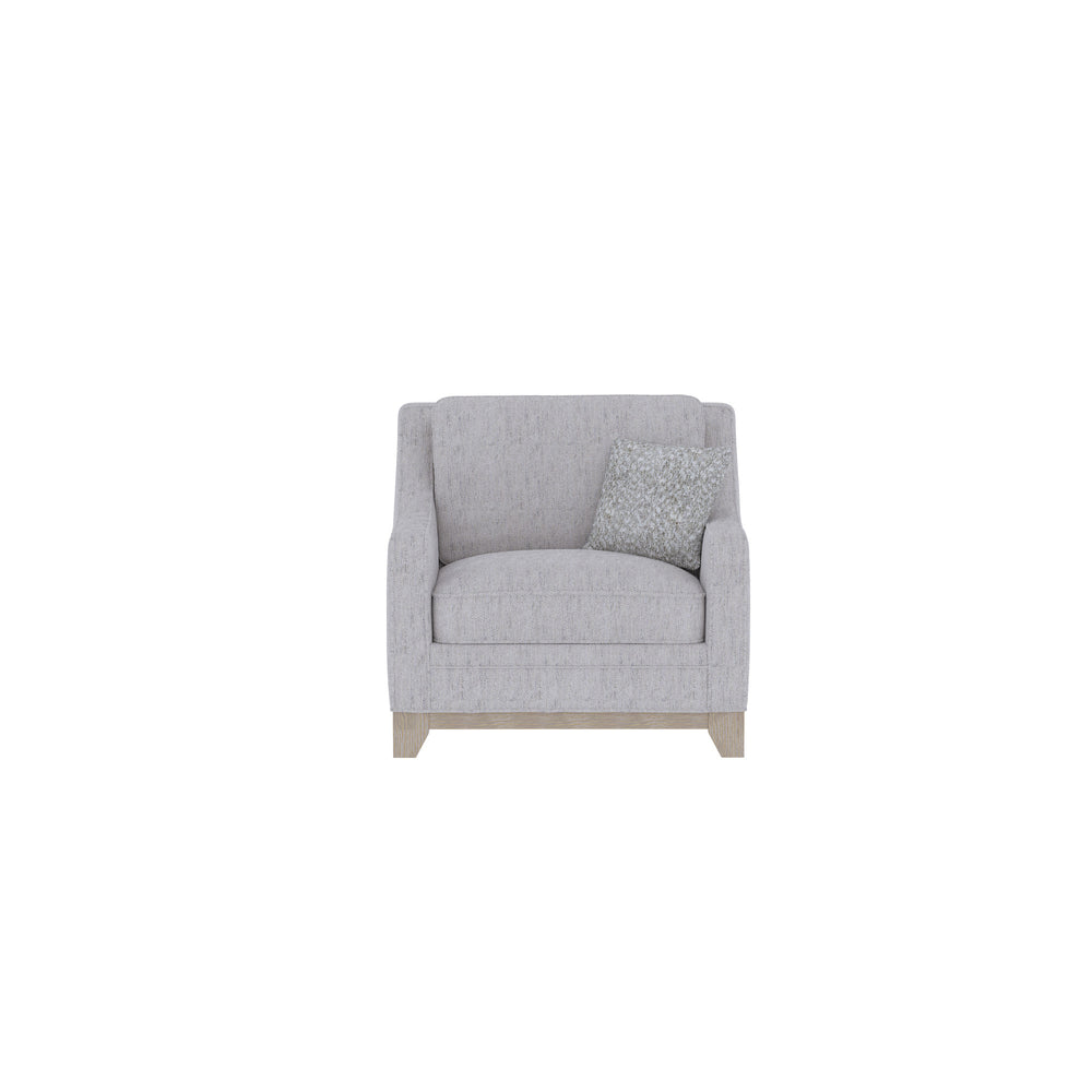 English Elm Wallace & Bay - Gray Chair - River Sand Fabric Accent Chair, Casual Elegant Design, Easy-Care Upholstery, 35"H B361P384437
