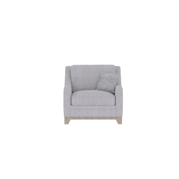 English Elm Wallace & Bay - Gray Chair - River Sand Fabric Accent Chair, Casual Elegant Design, Easy-Care Upholstery, 35"H B361P384437