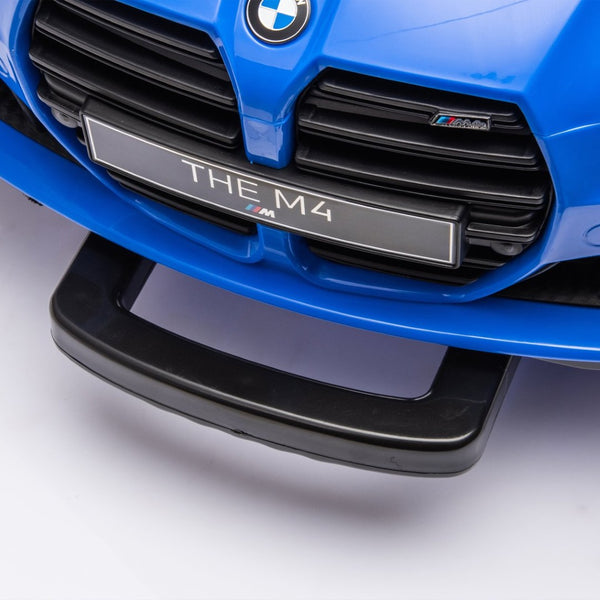 English Elm Bmw M4 Licensed Kids Ride on Car with Parental Remote Dual Motors and Led Lights Blue W1578P214204