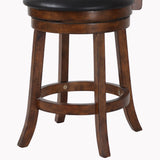 English Elm Jayz Black and Dark Brown Stool With Flared Legs