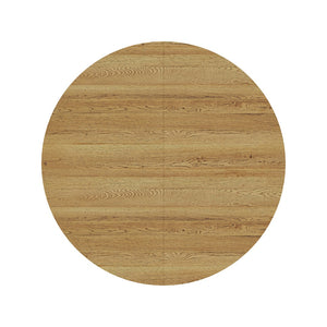English Elm Sn-rt100-4-wd Round Oak Grain Dining Table with Black Metal Legs for Small Spaces Wood W3875P372899