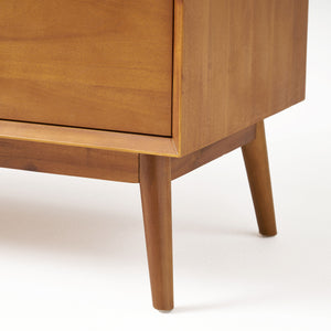 English Elm Christopher Knight Home® - Okioki Mid-Century 3-Drawer Dresser in Acacia Wood — Sturdy, Smooth-Glide Storage for Bedrooms Natural 67064.00