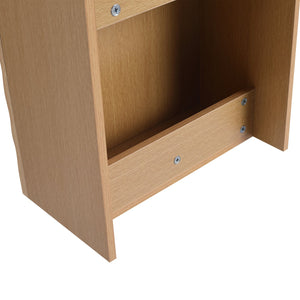 English Elm 18.5" Wall-Mounted Bathroom Vanity With Soft-Close Door & Resin Sink For Coastal Charm & Storage W1972P362136