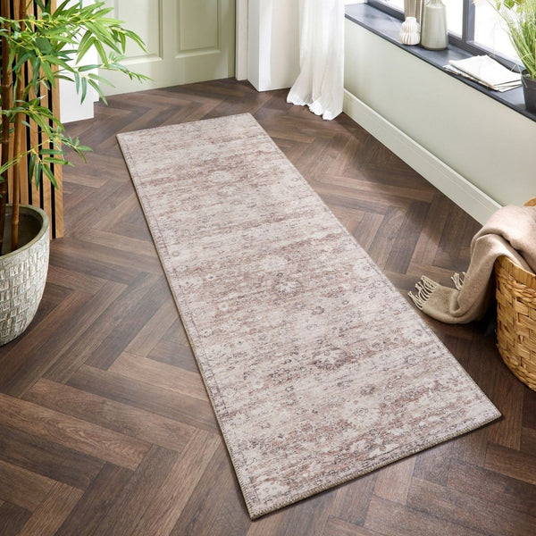 English Elm Majestic Traditional Runner Rug Polyester Pile Stain Resistant Hallway Accent B186P428841