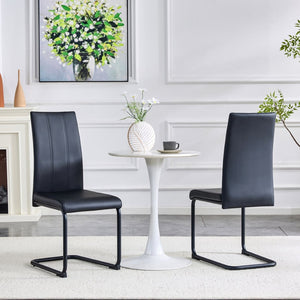 English Elm A Set of 2 Glam Faux Alligator Pvc Barstools with Crystal Buckle Detail Black W1512P491828
