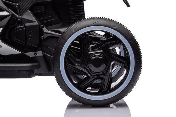English Elm 6v Kids Ride on Motorcycle with Led Wheels Mp3 Player and Sport Bike Style for Toddlers Pink W1760110305