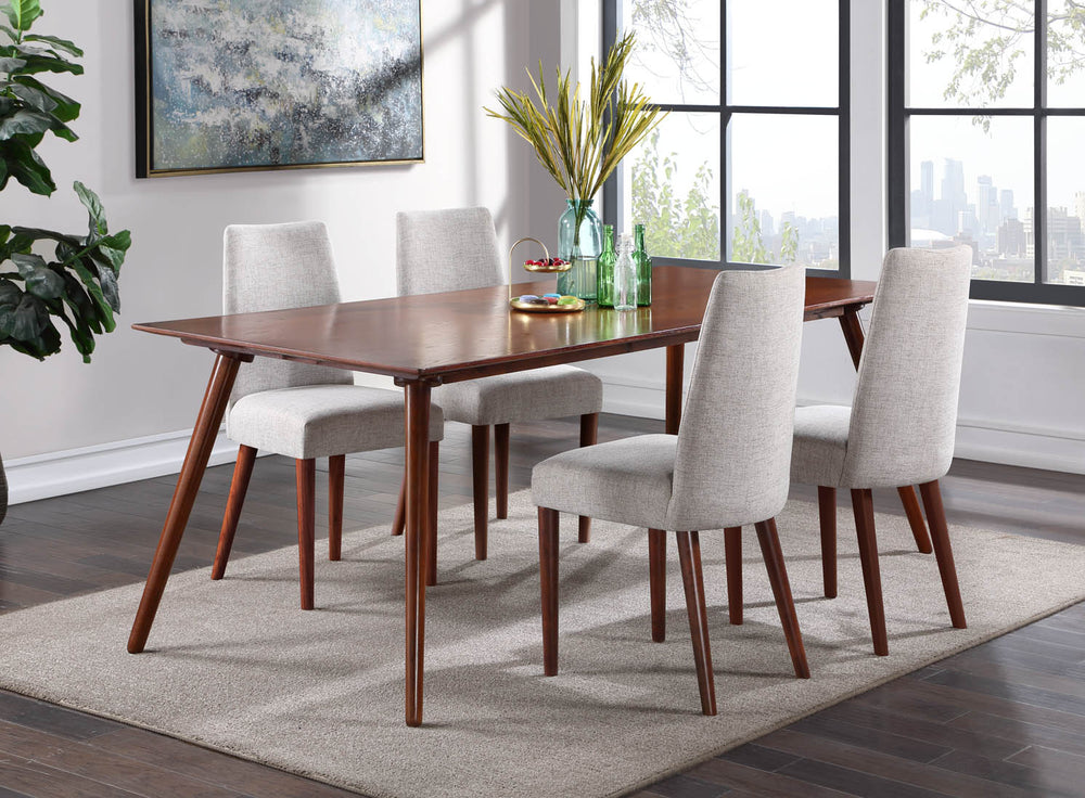 English Elm Taylor Gray Fabric Chair with Espresso Solid Wood Legs, Plush High-Density Foam Seat, Durable Corner-Blocked Construction (23.5x19.5x23.25) 28991-ESG