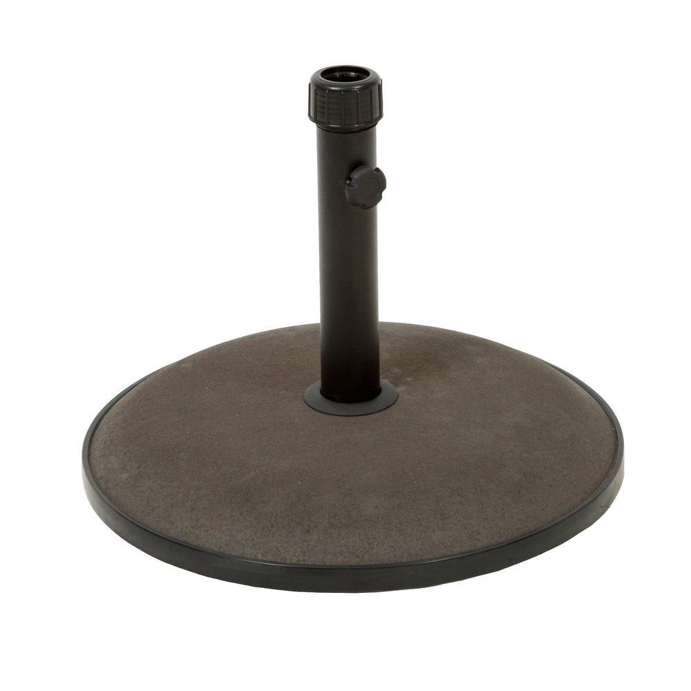 English Elm Christopher Knight Home® - UM-HOLDER Concrete 66 lb Umbrella Base Brown with Iron Support Pole, Fits Up to 10ft Umbrellas, Durable 54793.00BRN
