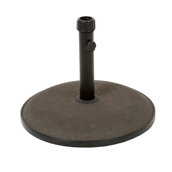 English Elm Christopher Knight Home® - UM-HOLDER Concrete 66 lb Umbrella Base Brown with Iron Support Pole, Fits Up to 10ft Umbrellas, Durable 54793.00BRN