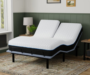 English Elm Copper Infused Split Top Queen Mattress with Cooling Gel Foam and Phase Change Cover B337P292882
