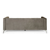 Christopher Knight Home® - Noble House - Galvin Contemporary Tufted Velvet 3 Seater Sofa