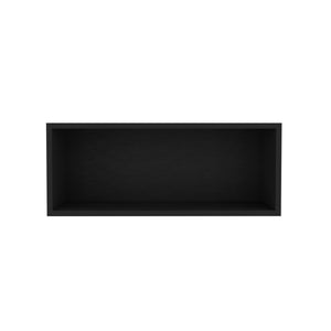 English Elm Wally versatile 30" wide open wall cabinet with sturdy 25 lb shelf capacity for organized living spaces Black 31.2 L x 14.2 W x 4.4 H B200P239112