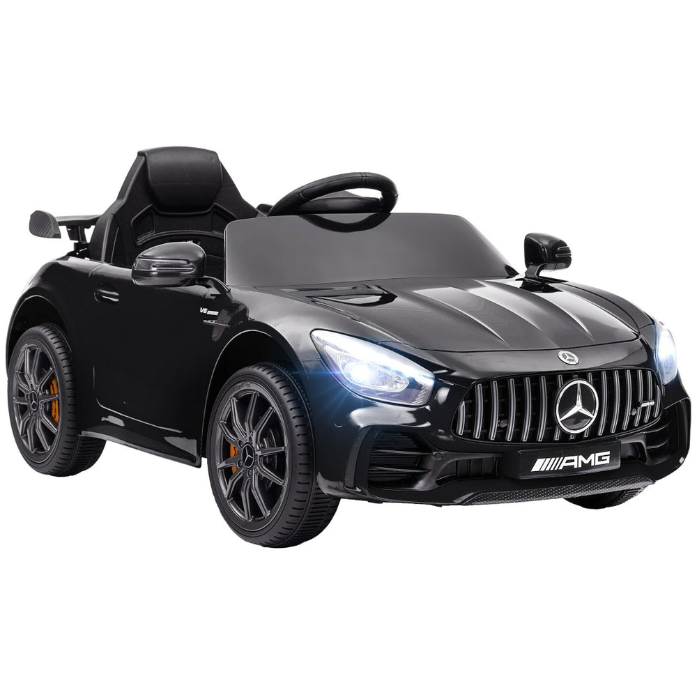 English Elm Qaba 12v Toddler Electric Motorcycle with Twist Throttle Rear Suspension Training Wheels Black W2225P249899