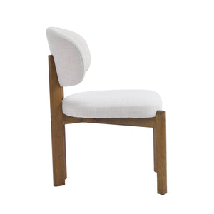 English Elm Christopher Knight Home® - Beige Mid-Century Dining Chairs Set Of 4 - Stylish Walnut Frame, Ergonomic Comfort, Versatile Design N768P341563W_4