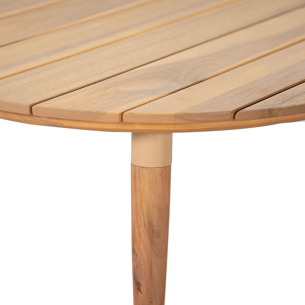 English Elm Christopher Knight Home® - Verona Round Acacia Outdoor Coffee Table — Handcrafted Natural Finish, Weather‑Resistant, 35" Diameter N775P309258A