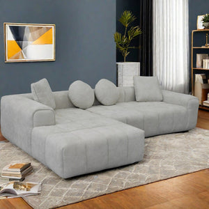 English Elm Modern Chenille Tufted Sleeper Sofa with Usb Port and Storage for Guest Rooms W1183S00008