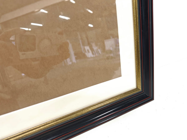 English Elm 24x32 Solid Wood Picture Frame with Replaceable Canvas, Organic Acrylic Glass, Elegant Wall Art Decor Black T3976P383250