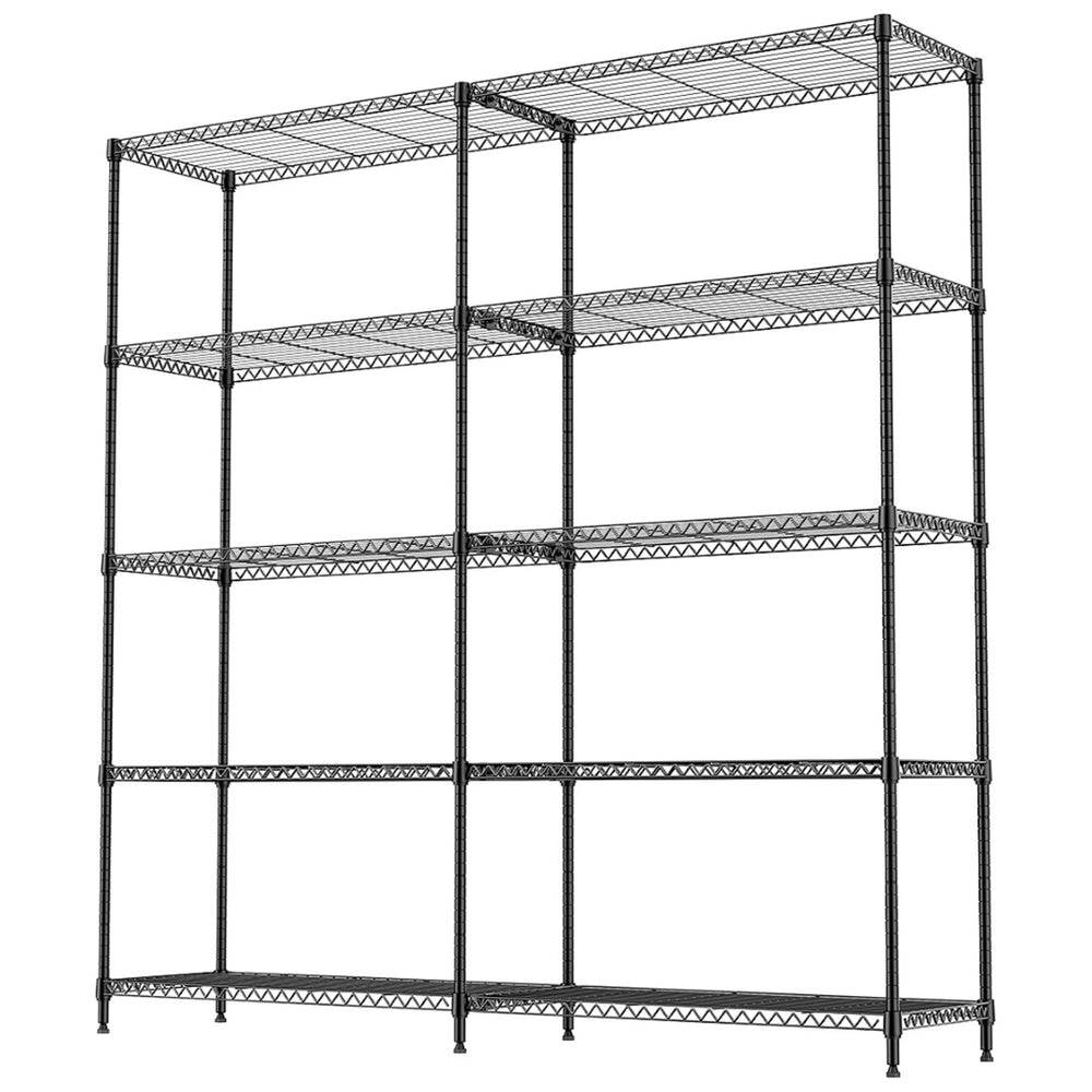 English Elm 4 Tier Carbon Steel Wire Shelving Unit 1200 Lb Capacity Garage Pantry Organizer W5386P480988