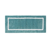 Madison Park Bittman Modern/Contemporary Reversible High Pile Tufted Microfiber Bath Rug MP72-5668 Aqua