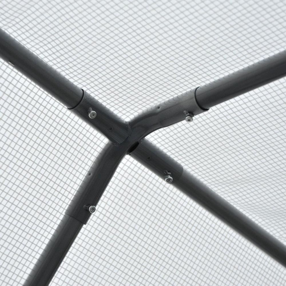 English Elm Outsunny 8' X 6' Walk-In Greenhouse With Roll-Up Windows & Zippered Doors For Year-Round Gardening W2225P175540-GIGA