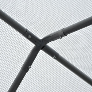 English Elm Outsunny 8' X 6' Walk-In Greenhouse With Roll-Up Windows & Zippered Doors For Year-Round Gardening W2225P175540-GIGA