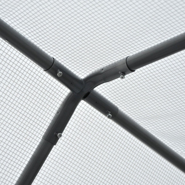 English Elm Outsunny 8' X 6' Walk-In Greenhouse With Roll-Up Windows & Zippered Doors For Year-Round Gardening W2225P175540-GIGA