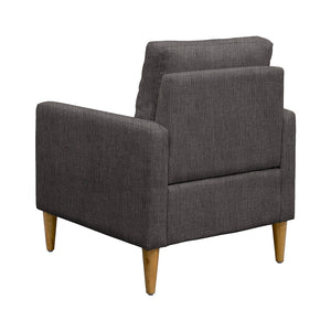 JLA Home 510 Design - Tufted modern accent chair with sleek track arms, solid wood frame, high-density foam comfort 5DS100-0038