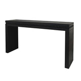 English Elm Convenience Concepts Wood Console Table/Desk With Real Wood Beads Decoration