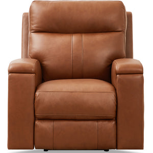 English Elm Venice Premium Power Headrest Zero Gravity Recliner Brown Leather, Memory Foam, Pocket Coil Comfort B2705P338106