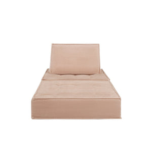 English Elm 33.4 Inch Modular Corduroy Lounge Chair with Spring Cushions for Compact Living Spaces Pink W3975P455221