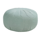 Madison Park Kelsey Casual Round Pouf Ottoman MP101-0213 Seafoam