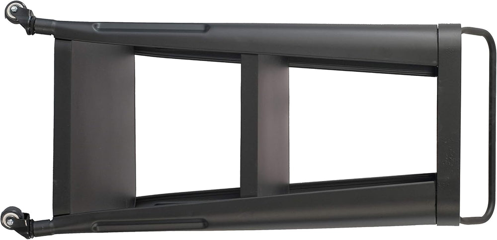 English Elm 3-Tiered Metal Serving Cart with Heavy-Duty Frame, Smooth Swivel Wheels and Spacious Shelves Black B347P339556