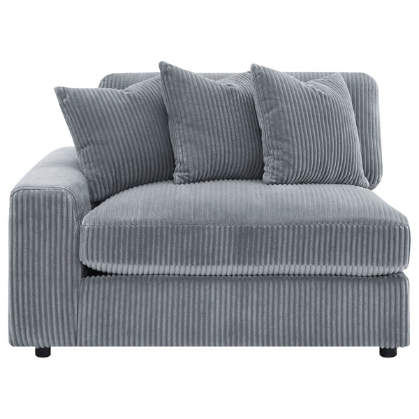 English Elm Cassidy Corduroy Sectional with Chaise Lounge for Relaxed Living Room Comfort B062S01422