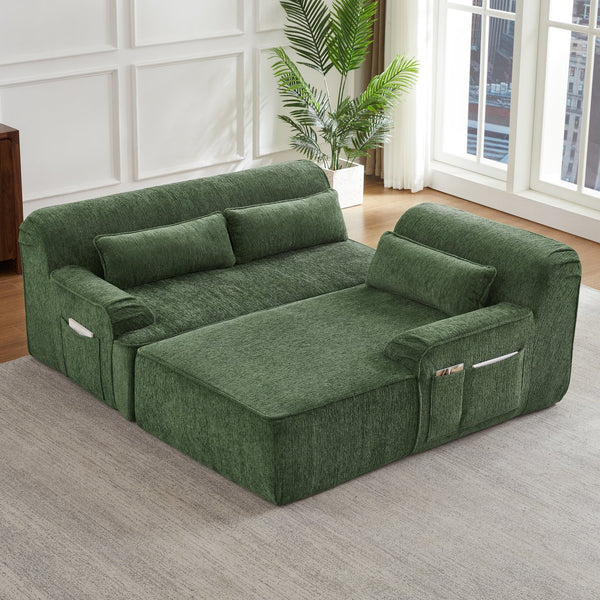 English Elm Chenille L-Shape Oversized Sectional Sofa - Plush Minimalist Design, No Assembly, Perfect For Any Space W2339S00067