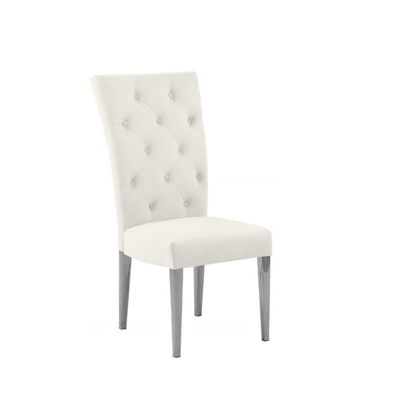 English Elm Modern Velvet Dining Chair Set Of 2 - Chic Tufted Accent Chairs With Chrome Legs For Stylish Comfort B011P353126