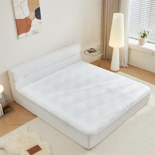 English Elm All In One Queen Mattress & Bed Frame - 15-Inch Cooling Mattress-In-A-Box For Small Spaces & Comfort W1359P364812