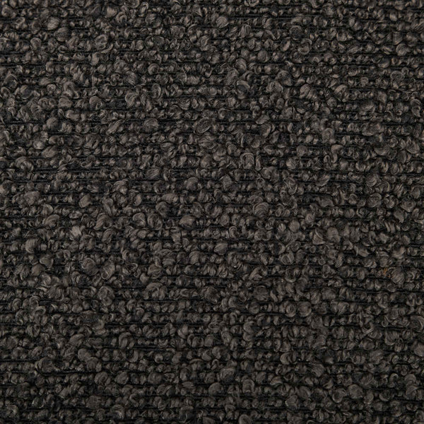 English Elm Snow Velvet dining chair with mid-century curved wood trim, plush foam support, sturdy solid wood craftsmanship and sculpted legs for elegant dining and lounge seating Gray W1143P332692