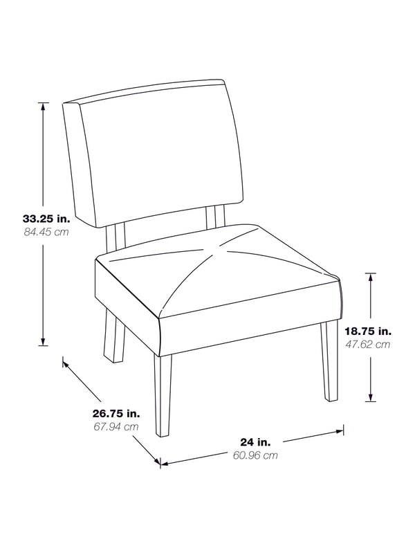 OSP Home Furnishings Jasmine Accent Chair Oyster Grey