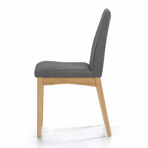 English Elm Christopher Knight Home® - Dining Chair Set Of 2 - Stylish Mid-Century Modern Dark Grey Upholstered Chairs For Comfort 59460.00DGY