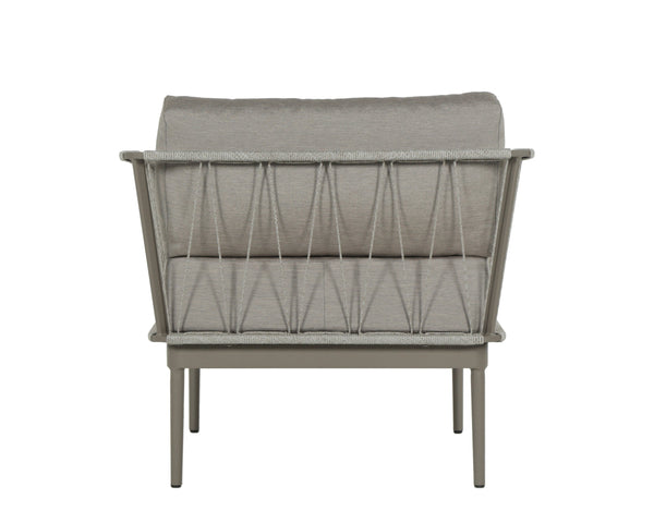 Sunpan Catania Armchair - Stylish Outdoor Seating with Eco-Friendly Materials and Weather-Resistant Design Grey / Palazzo Taupe
