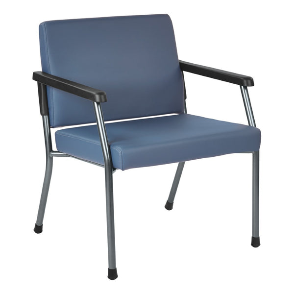 OSP Home Furnishings Bariatric Guest Chair with Reinforced Metal Frame and Plush Padded Seat for Medical Offices BC9602-R105